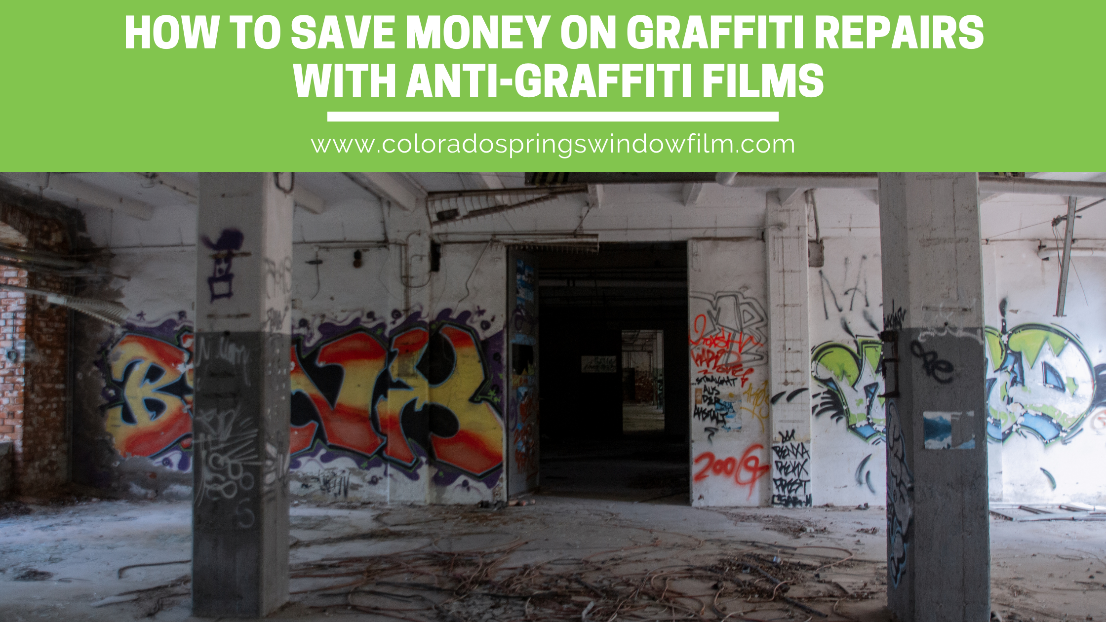 How Colorado Springs Businesses Can Save Money With Anti-Graffiti Film
